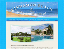 Tablet Screenshot of cinnamonbeachrec.com